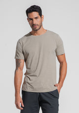 Camiseta Fitness Masculina Mescla Dlk Areia