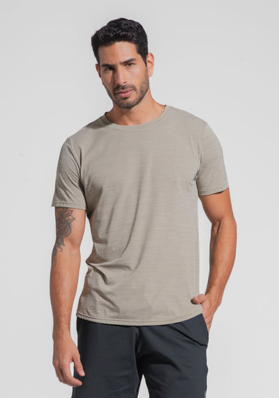 Camiseta Fitness Masculina Mescla Dlk Areia