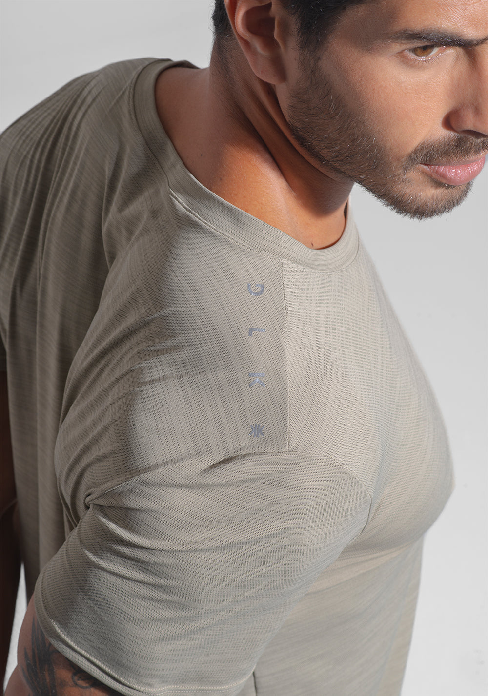 Camiseta Fitness Masculina Mescla Dlk Areia