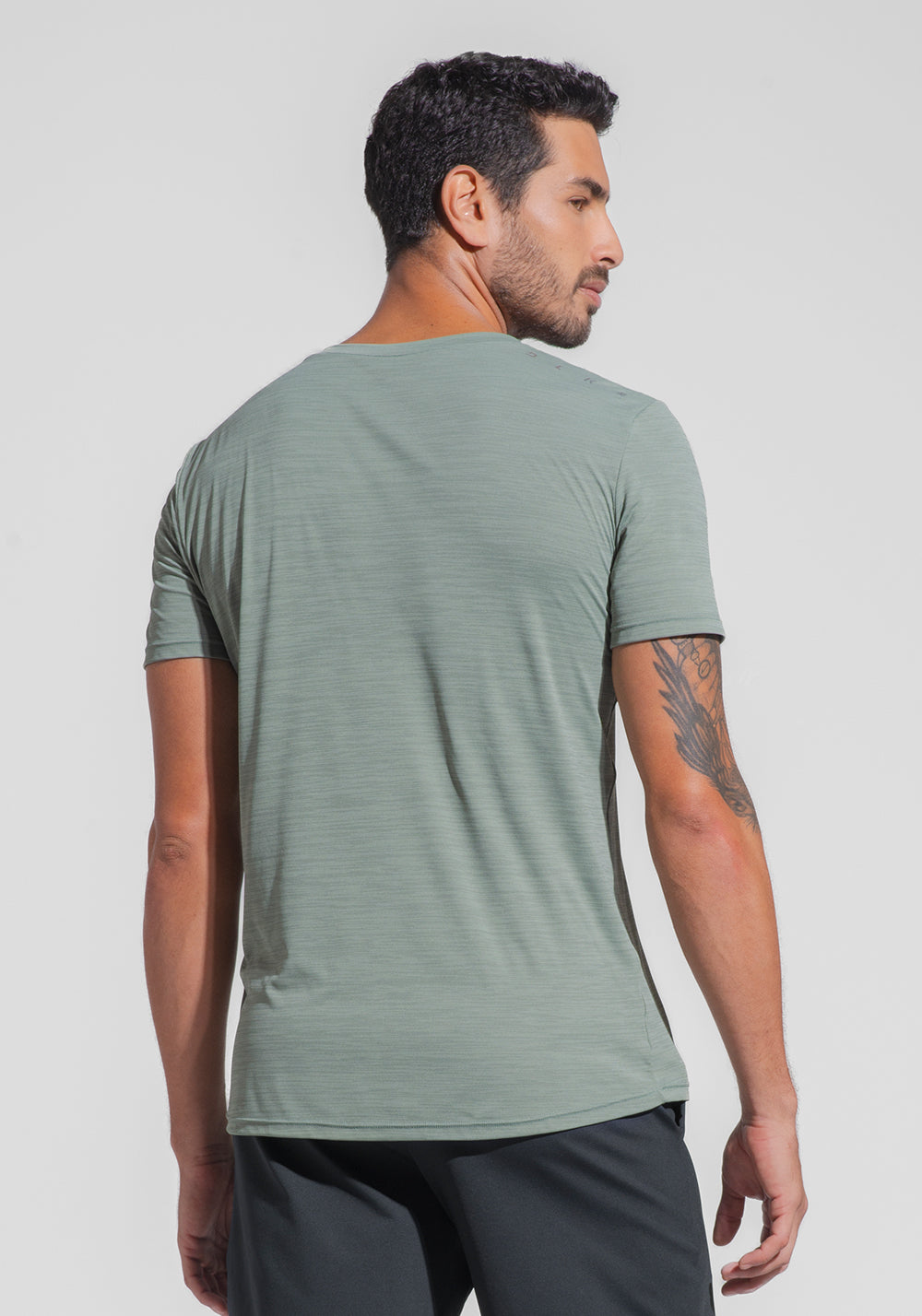 Camiseta Fitness Masculina Mescla Dlk Verde