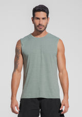 Regata Fitness Masculina Mescla Dlk Verde