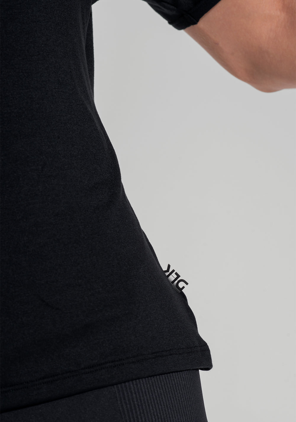 Blusa Feminina Decote Canoa Motion Lines Dlk Preto