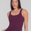 Camiseta Feminina Canelada Motion Lines Dlk Vinho