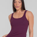 Camiseta Feminina Canelada Motion Lines Dlk Vinho