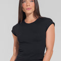 Blusa Feminina Canelada Motion Lines Dlk Preto