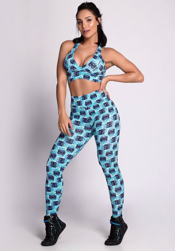 Conjunto Fitness Suplex Estampado Colors Dlk