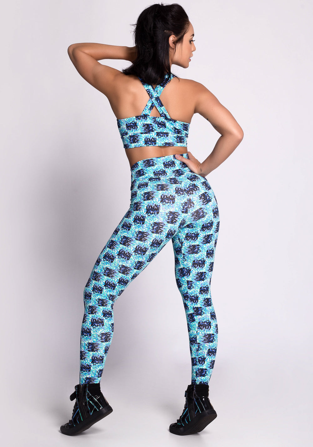 Conjunto Fitness Suplex Estampado Colors Dlk