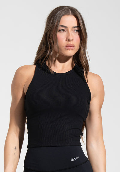 Camiseta Curta Feminina Canelada Soul Dlk Preto