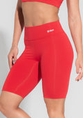 Bermuda Fitness Feminina Vermelho Básica Dlk