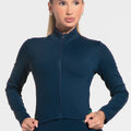 Casaco Fitness Feminino Com Elástico Activity Dlk Azul Marinho