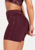 Bermuda Fitness Feminina Com Elástico Estreito Lateral Activity Dlk Vinho