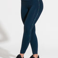 Legging Fitness Feminina Com Elásticos No Cós E Na Lateral Activity Dlk Azul Marinho