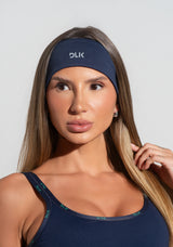 Faixa De Cabelo Esportiva Activity Dlk Azul Marinho