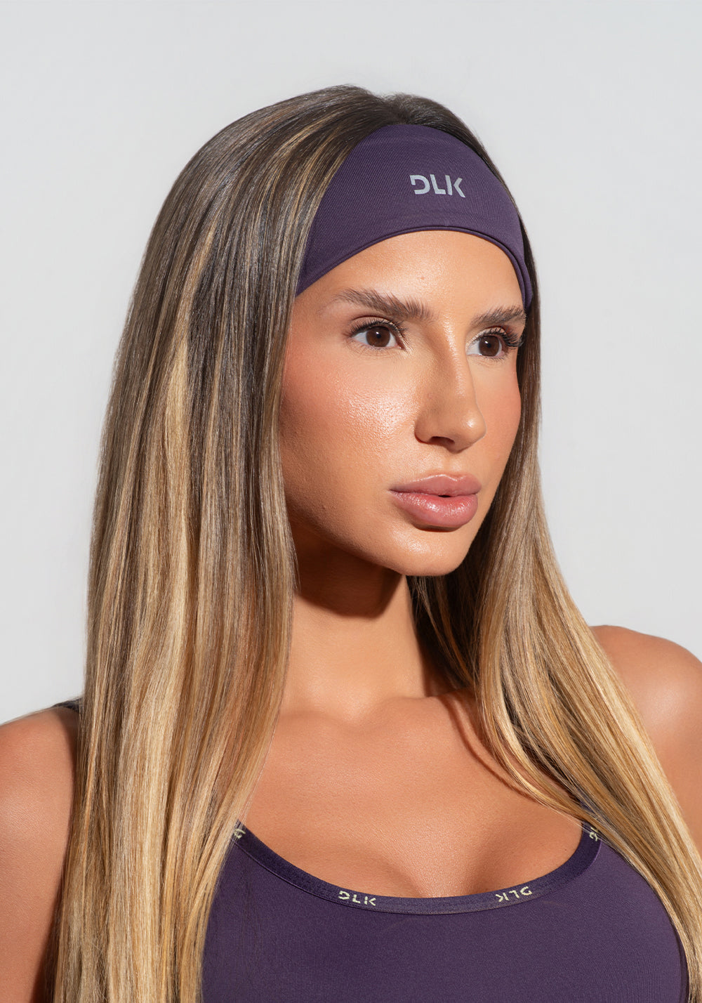 Faixa De Cabelo Esportiva Activity Dlk Roxo