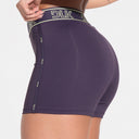 Short Fitness Feminino Com Elásticos No Cós E Na Lateral Activity Dlk Roxo