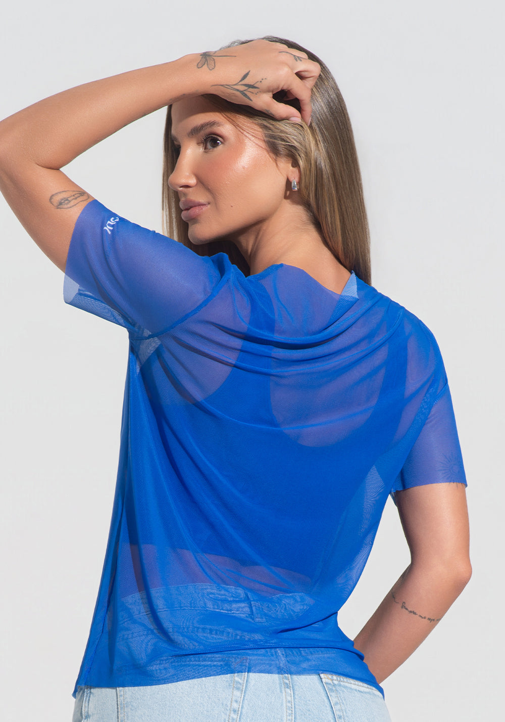 Blusa Feminina Tule Orgulho Nacional Dlk Azul