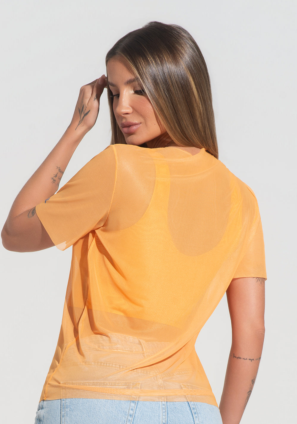 Blusa Feminina Tule Soul Brasil Dlk Amarelo