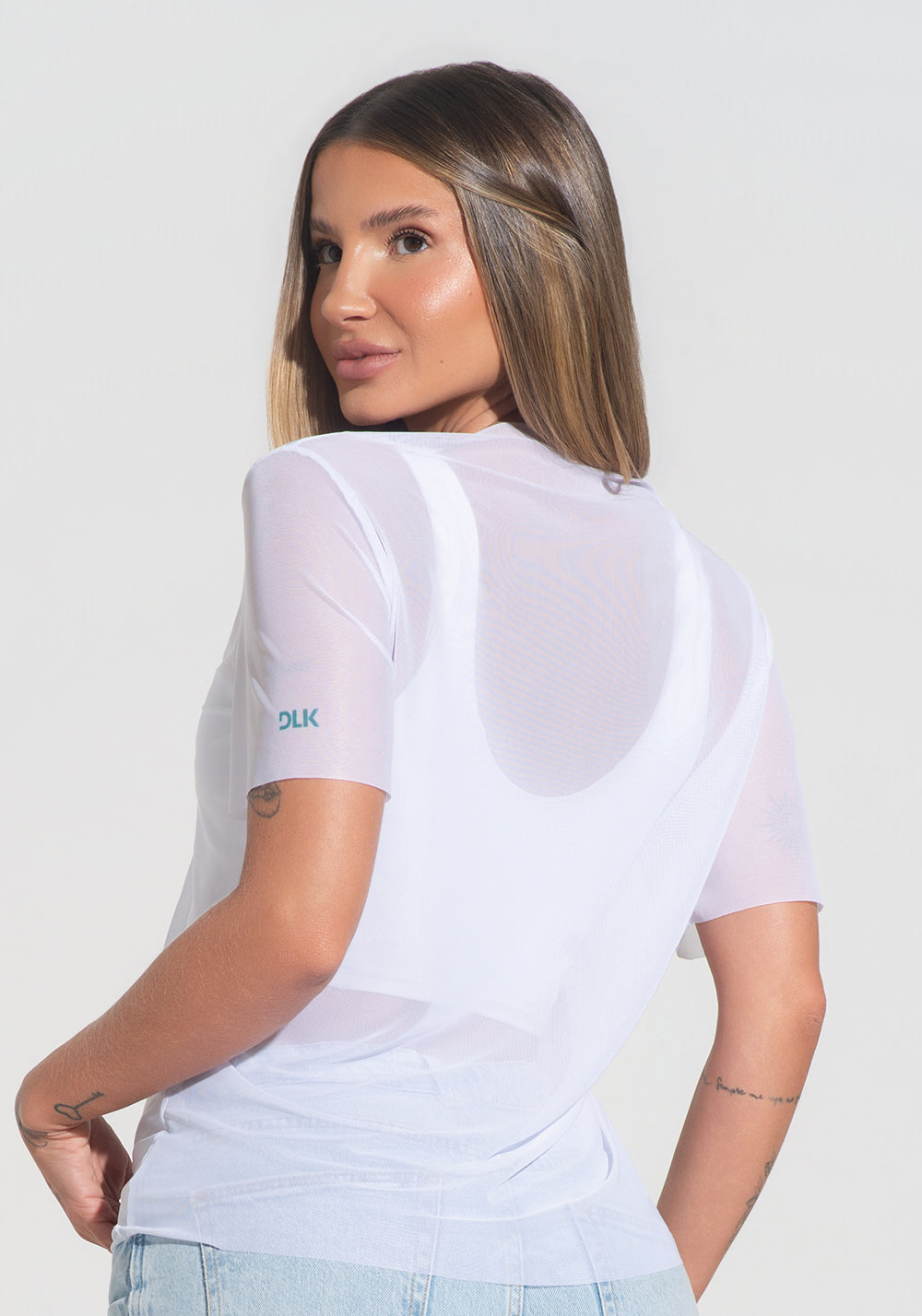 Blusa Feminina Tule Alma Brasileira Dlk Branco