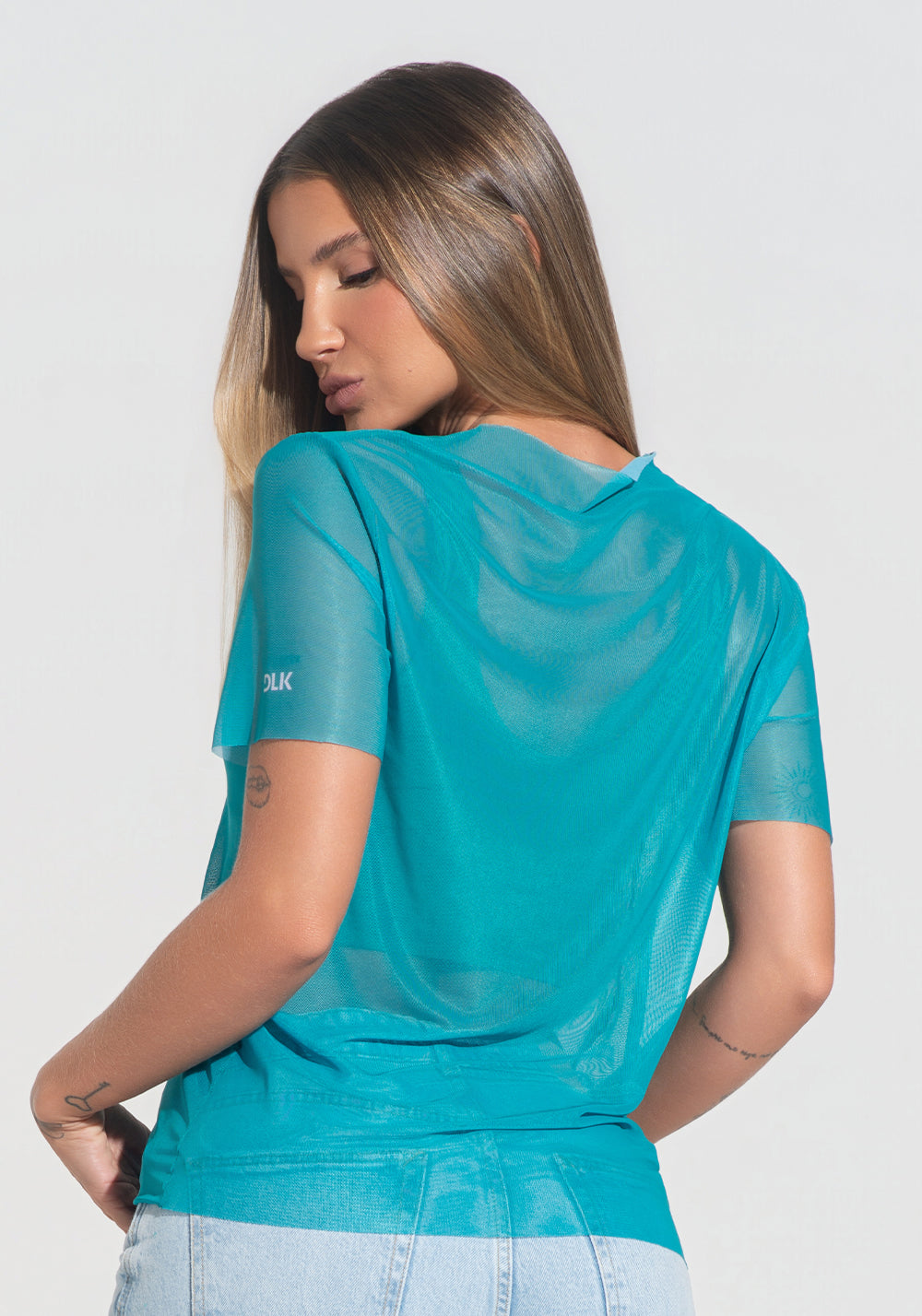 Blusa Feminina Tule Brasileira Dlk Verde