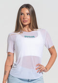 Blusa Feminina Tule Pátria Amada Dlk Branco