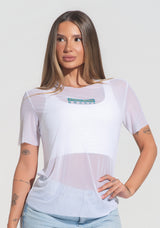 Blusa Feminina Tule Pátria Amada Dlk Branco