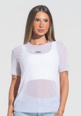 Blusa Feminina Tule Nação Brasileira Dlk Branco