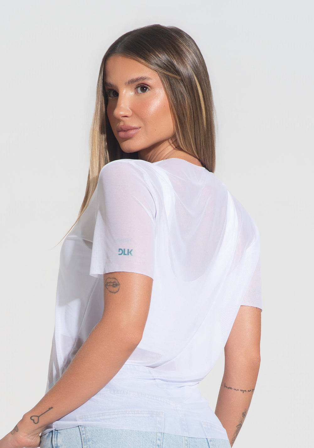 Blusa Feminina Tule Nação Brasileira Dlk Branco