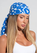 Kit Lenços Estampados Brasil Azul E Branco Dlk