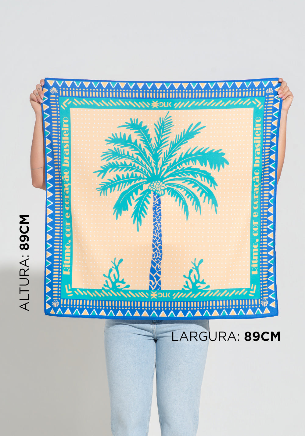 Kit Lenços Estampados Coqueiro Dlk