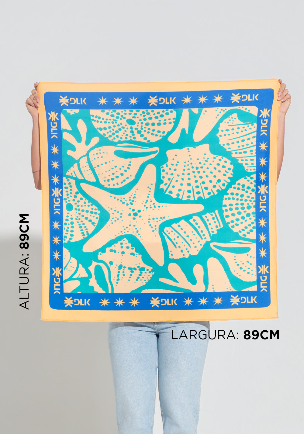 Kit Lenços Estampados Maré Brasileira Dlk