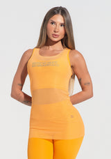 Camiseta Nadador Feminina Tule Brasil Radiante Dlk Amarelo