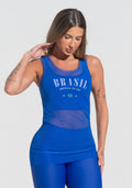 Camiseta Nadador Feminina Tule Alma Latina Dlk Azul