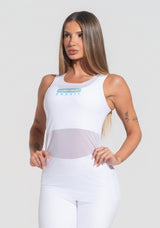 Camiseta Nadador Feminina Tule Pátria Amada Dlk Branco