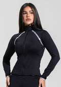 Casaco Fitness Feminino com Elástico Athletic Dlk Preto