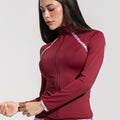 Casaco Fitness Feminino com Elástico Athletic Dlk Vermelho Cereja