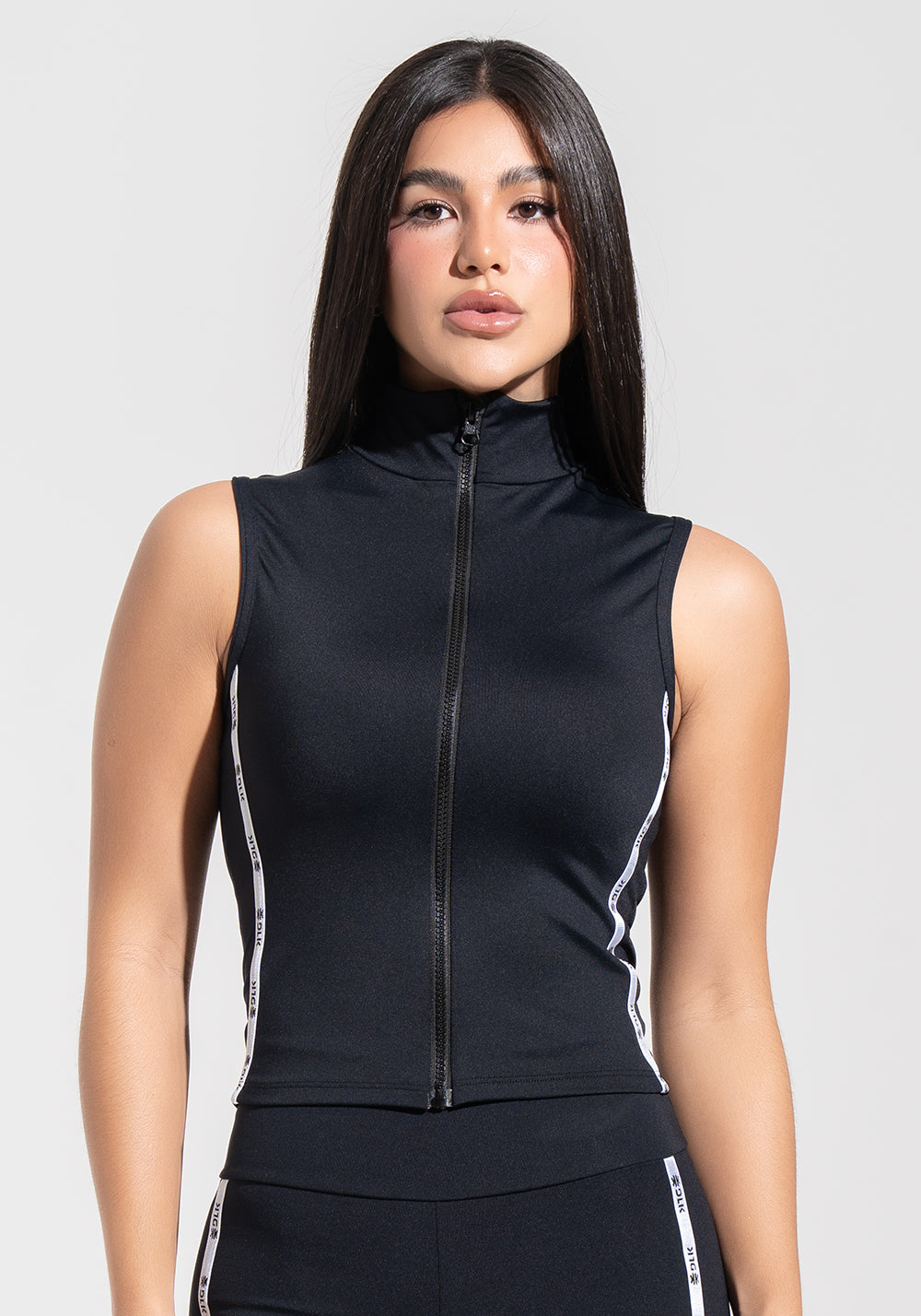 Colete Fitness Feminino com Elástico Athletic Dlk Preto