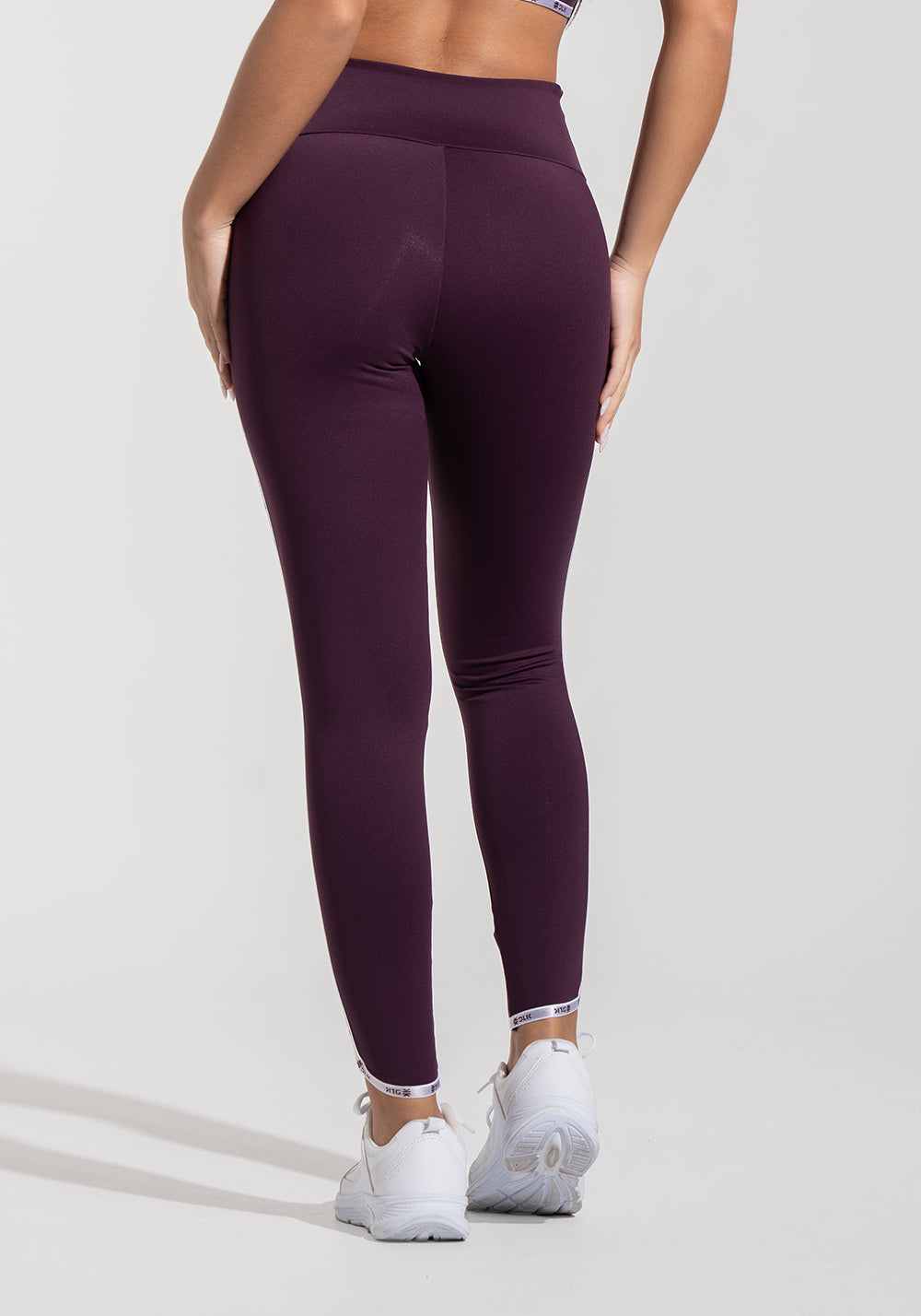 Legging Fitness Feminina com Bolsos e Elástico Athletic Dlk Roxo