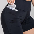 Short Fitness Feminino com Bolsos e Elástico Athletic Dlk Preto
