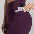 Short Fitness Feminino com Bolsos e Elástico Athletic Dlk Roxo