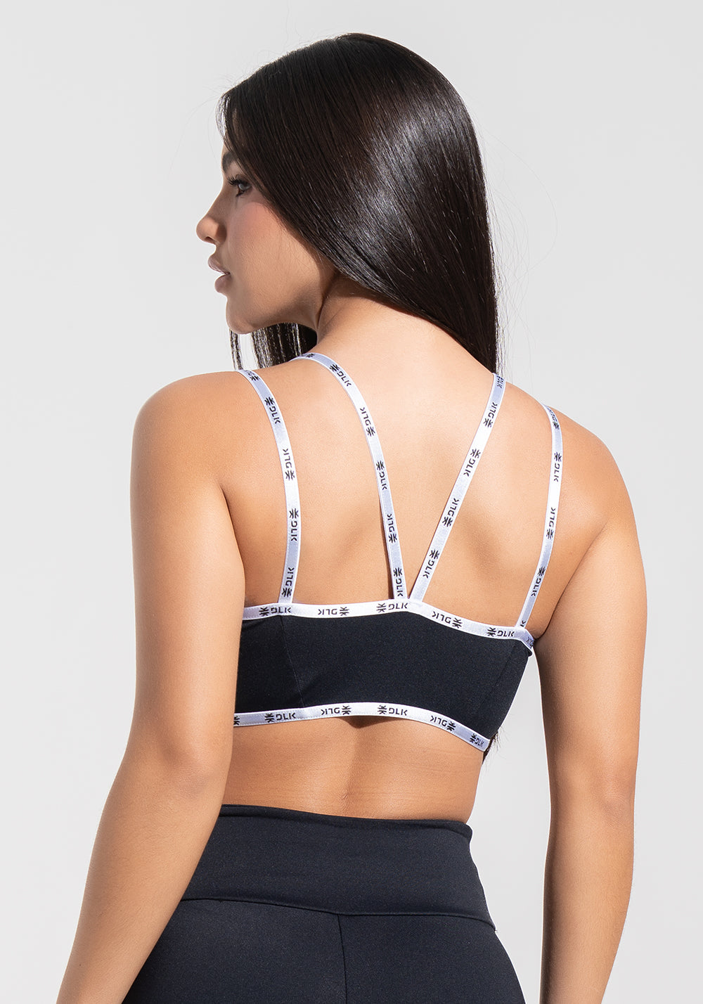 Top Fitness Feminino com Alças Duplas de Elástico Athletic Dlk Preto