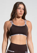 Top Fitness Feminino com Alças Duplas de Elástico Athletic Dlk Marrom