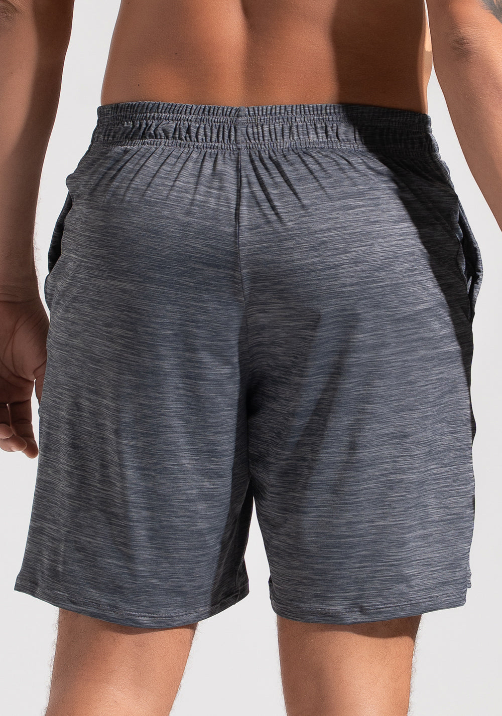 Bermuda Fitness Masculina Mescla Dlk Cinza