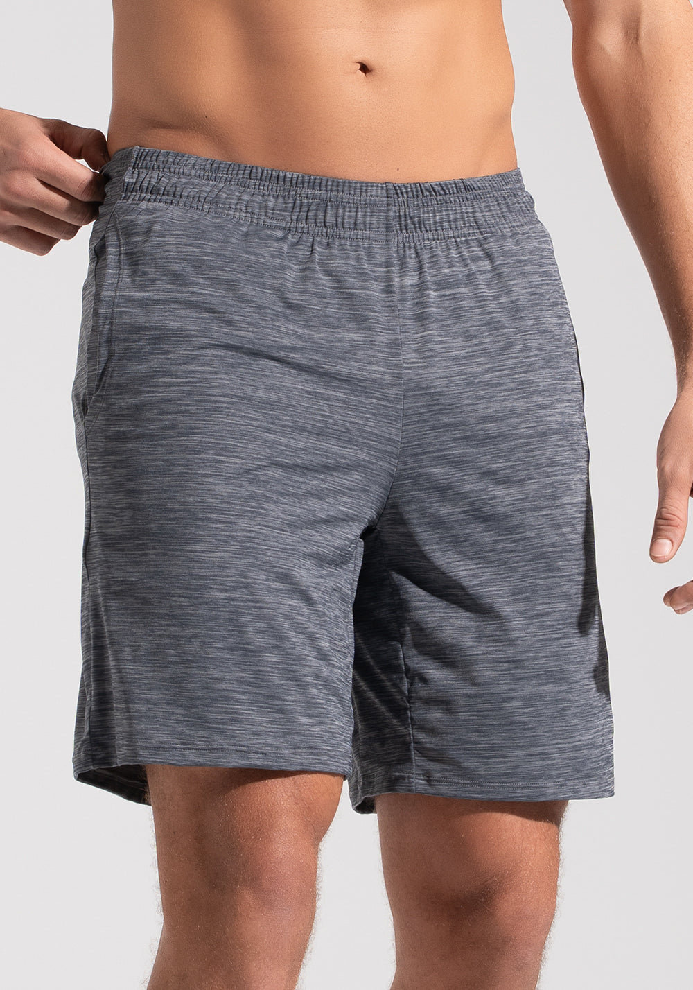 Bermuda Fitness Masculina Mescla Dlk Cinza