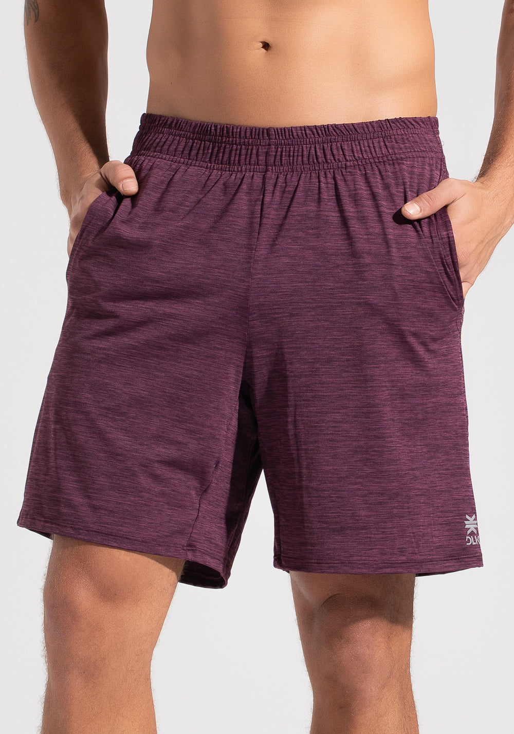 Bermuda Fitness Masculina Mescla Dlk Vinho