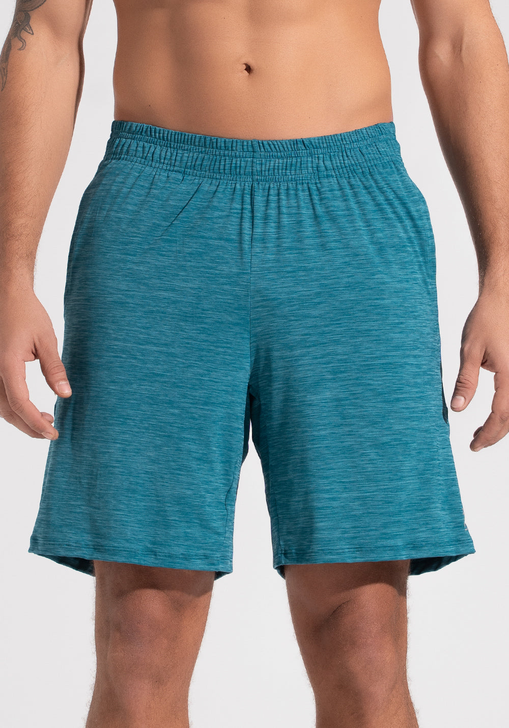 Bermuda Fitness Masculina Mescla Dlk Petróleo