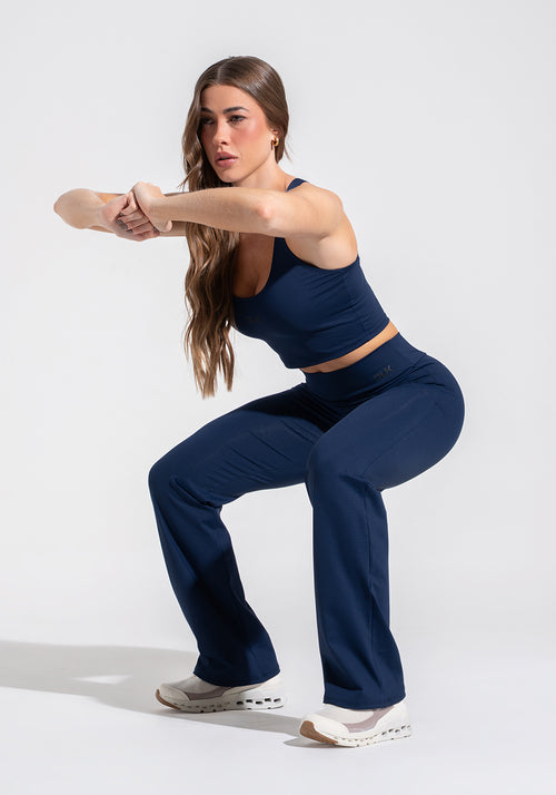 Calça Flare Feminina Soul Dlk Azul Marinho