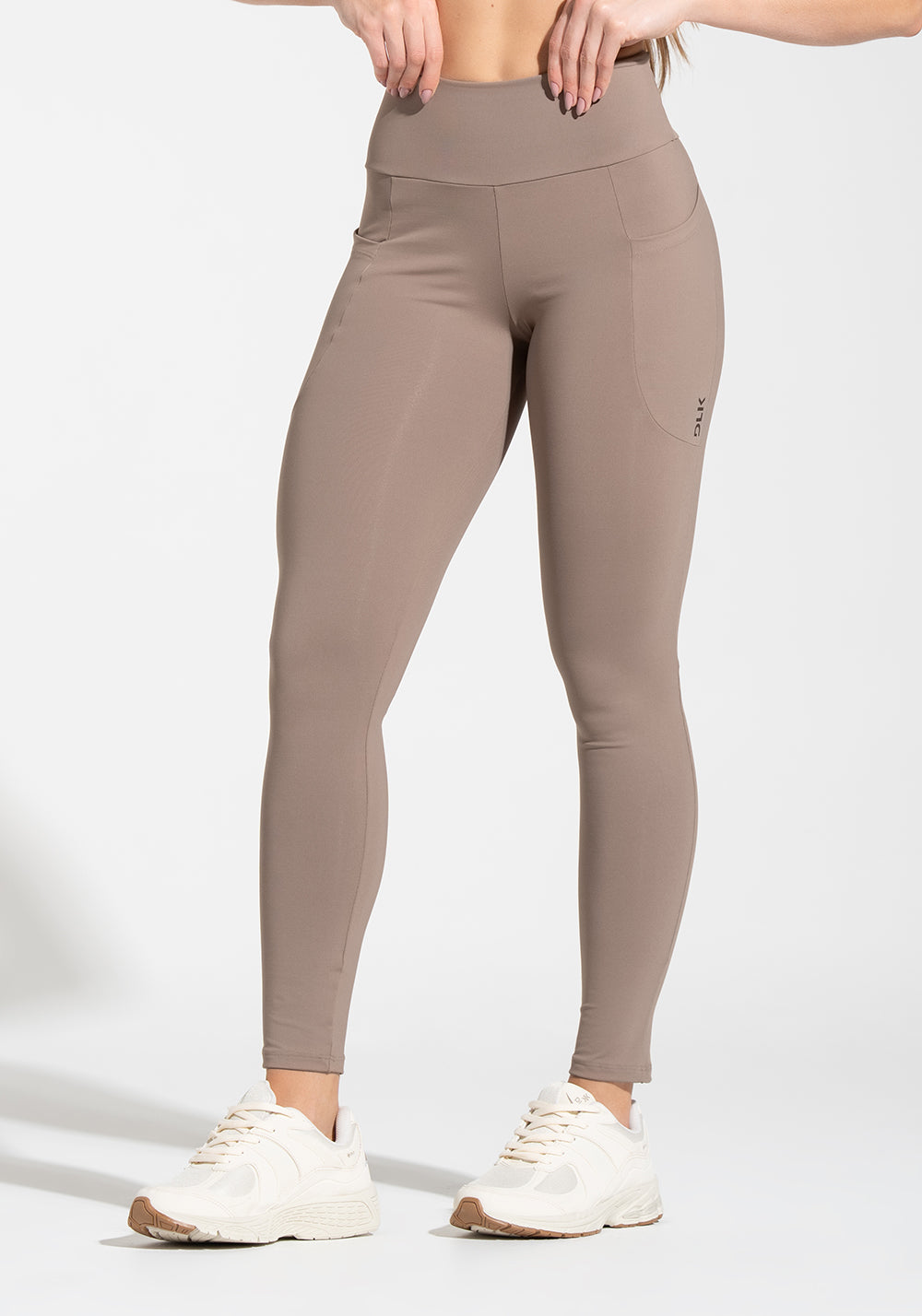 Legging Fitness Feminina com Bolsos Soul Dlk Cáqui