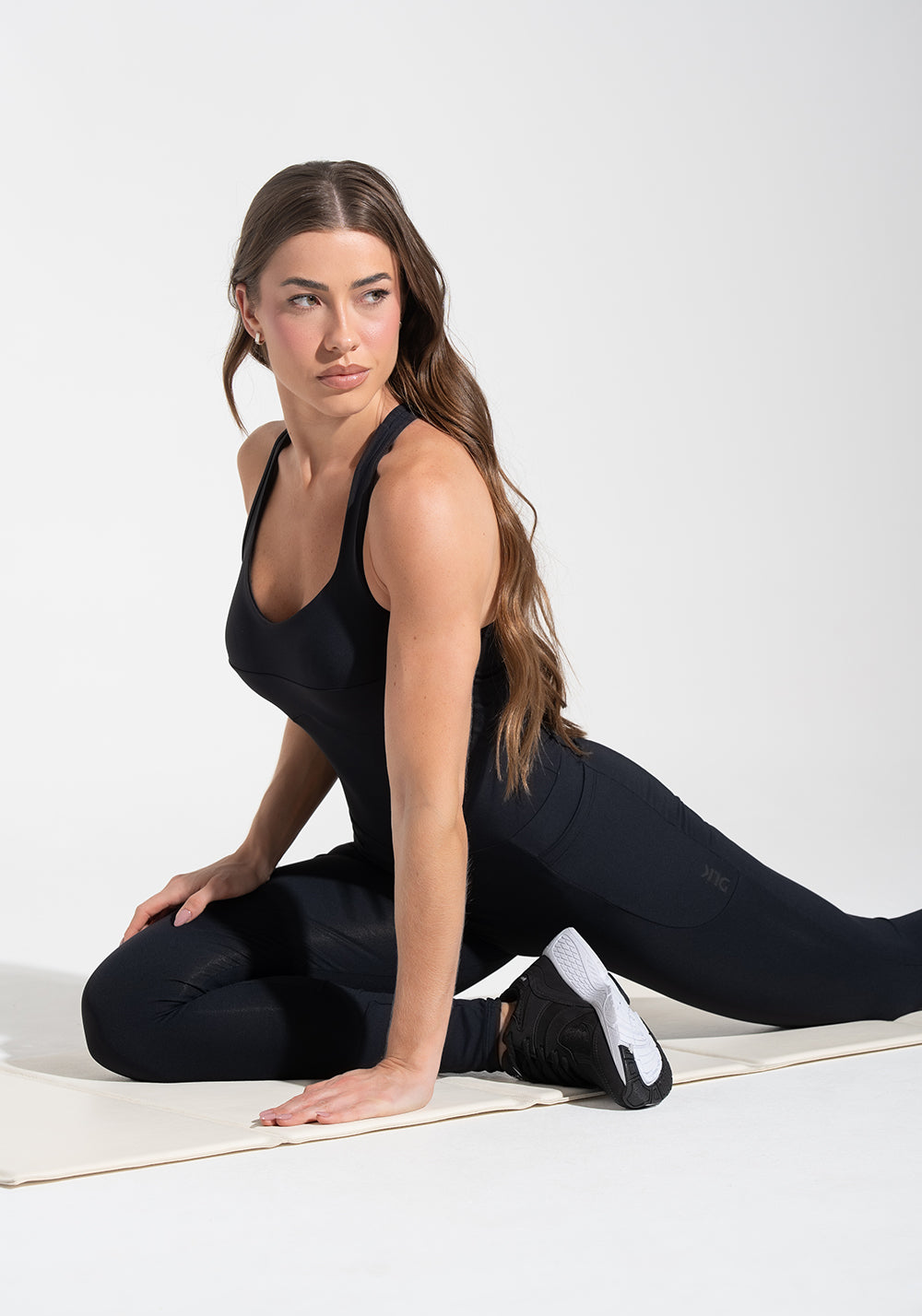 Macacão Fitness Feminino com Bolsos Soul Dlk Preto
