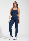 Macacão Fitness Feminino com Bolsos Soul Dlk Azul Marinho