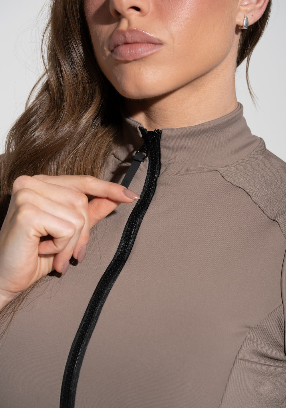 Colete Fitness Feminino com Detalhe Canelado Motion Lines Dlk Cáqui